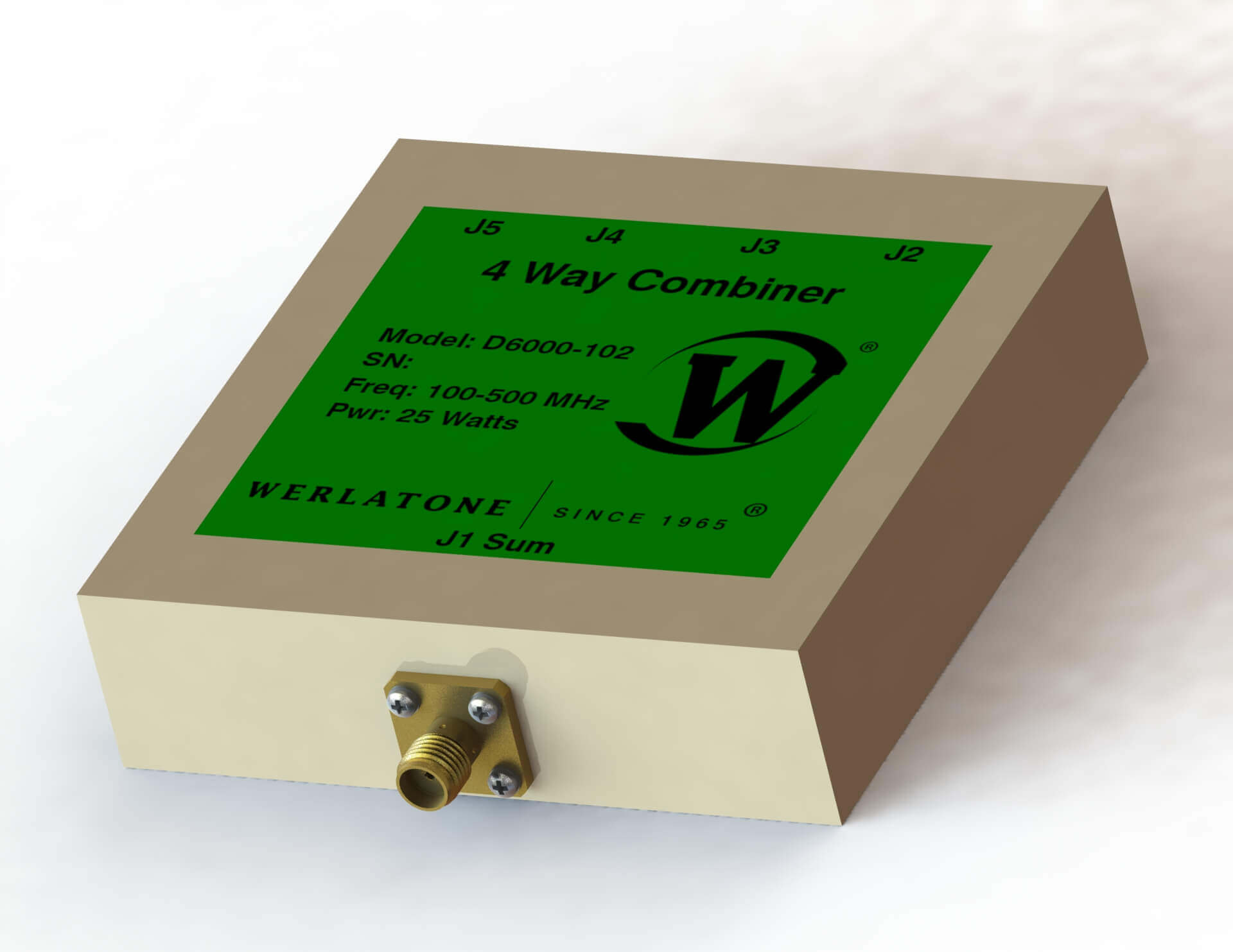 RF Combiner - Model D6000 - 4-Way Combiner/Divider