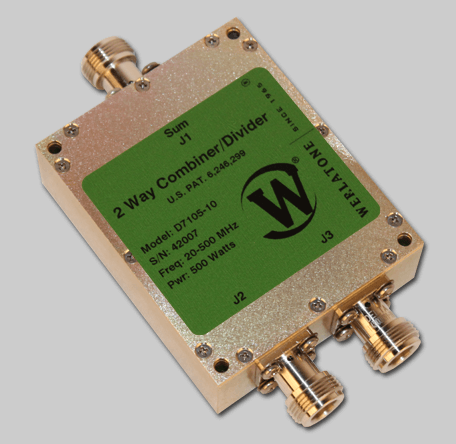 RF Combiner - Model D7105 - 2-Way Combiner/Divider