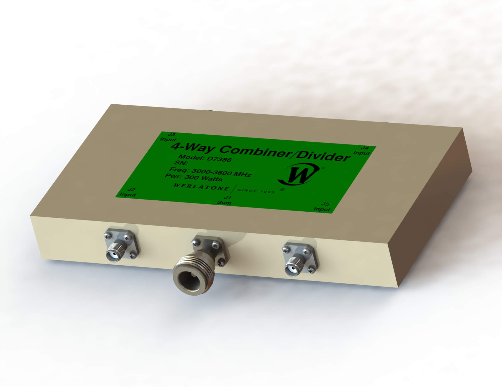 RF Combiner - Model D7386 - 4-Way Combiner/Divider
