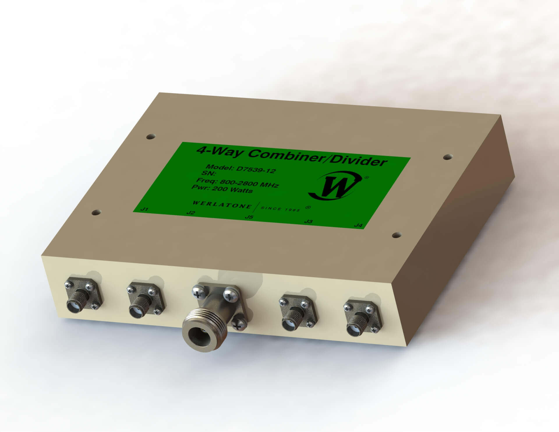 RF Combiner - Model D7539 - 4-Way Combiner/Divider