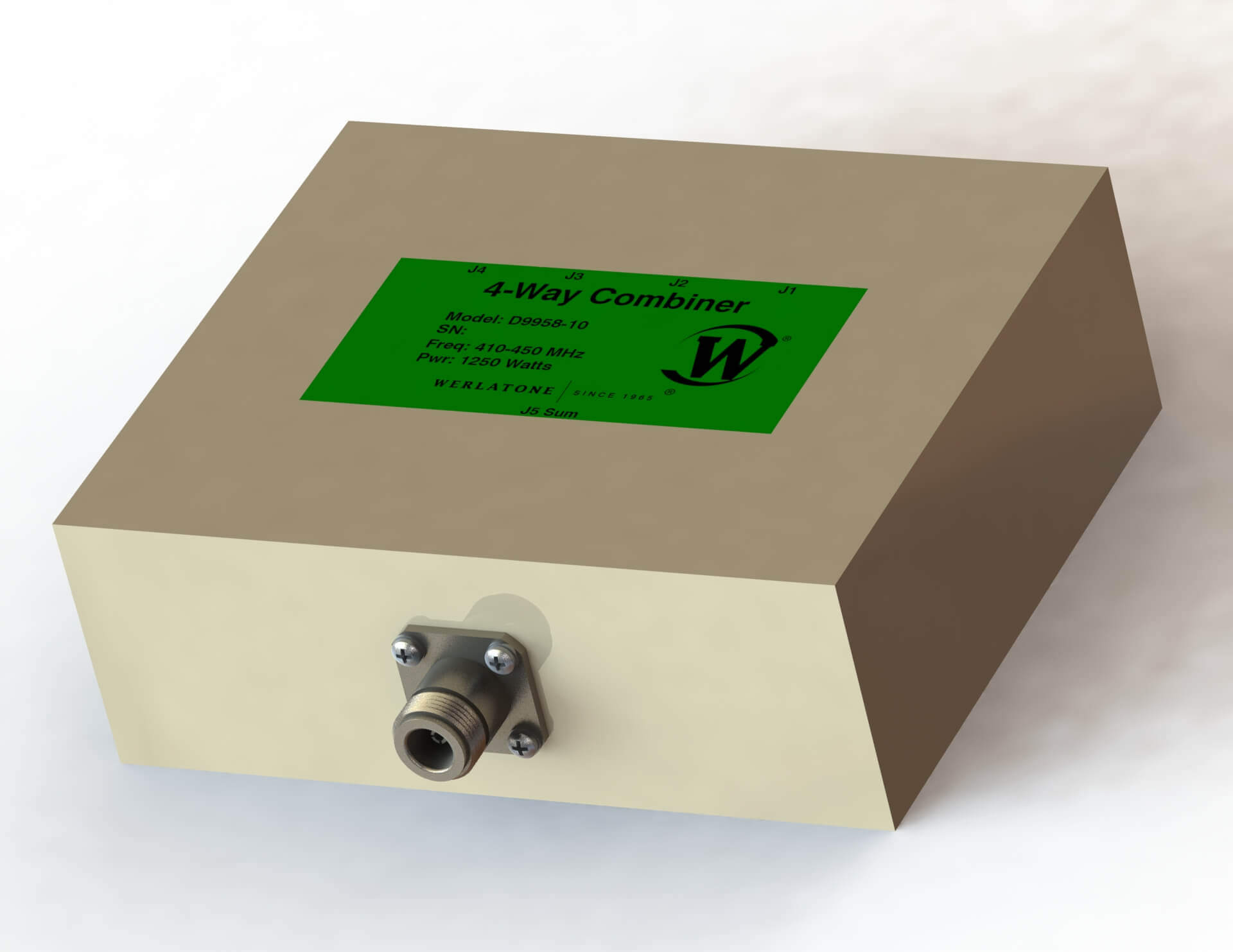 RF Combiner - Model D9958 - 4-Way Combiner/Divider